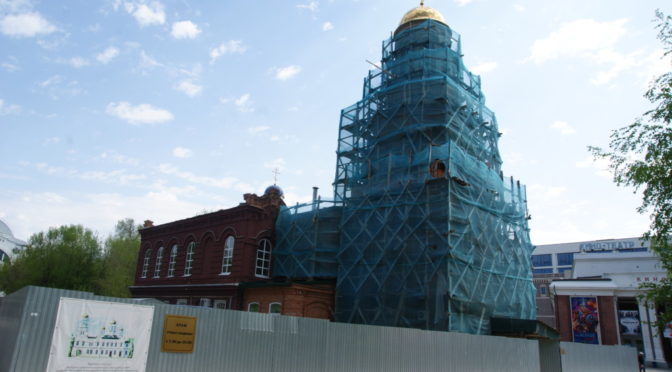 Возобновление строительных работ в нашем храме