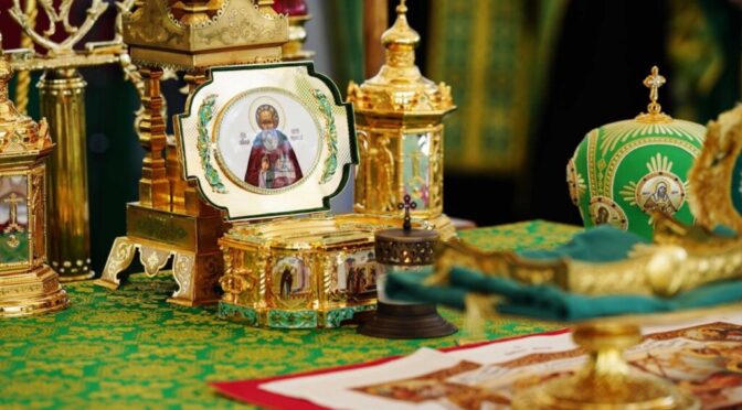 В Саратове будет пребывать ковчег со святыми мощами преподобного Сергия Радонежского