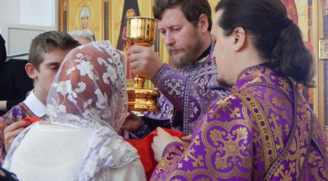 Божественная литургия в Неделю 5-ю Великого поста, преподобной Марии Египетской